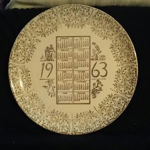 1963 Sports Calendar Plate